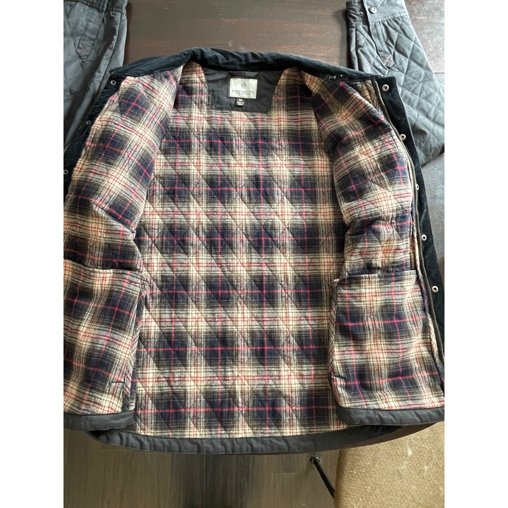 Legendary Whitetails Tough As Buck Field Jacket Plaid Lined Chore Work Coat - Picture 6 of 8